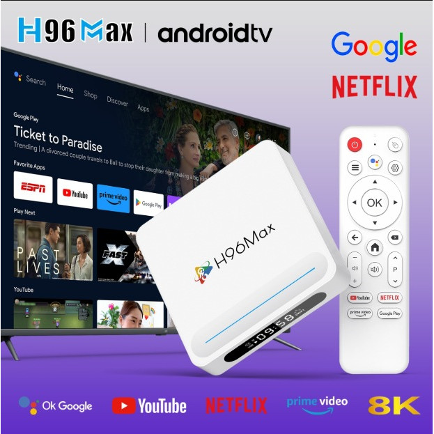 ขายดี H96MAX H618 PLUS Set-top box H618 Android 14 HD 8K กล่องทีวี กล่องทีวี