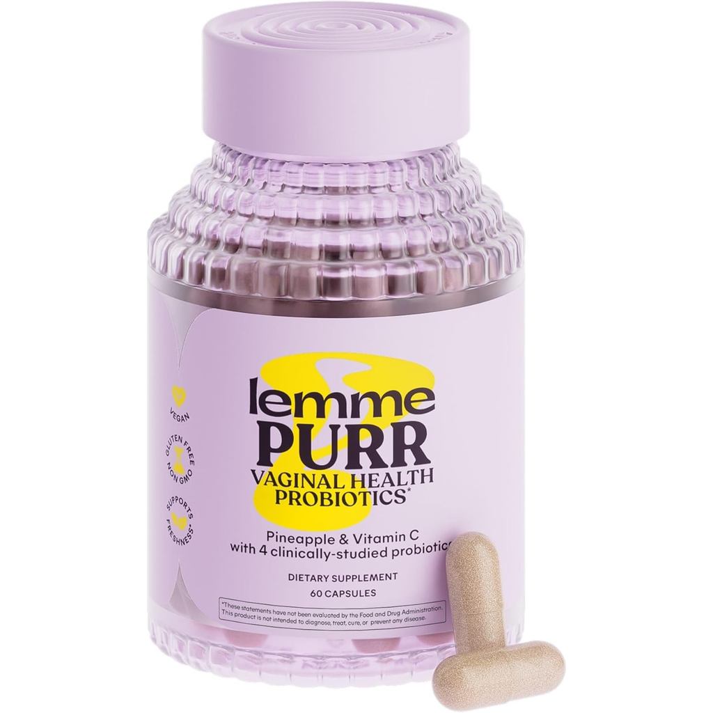 LemePurrlProbioticsforWomen-PromotespHBalance,HealthylOdor&UrinaryTractHealthw/LactobacillusBlend,Cl