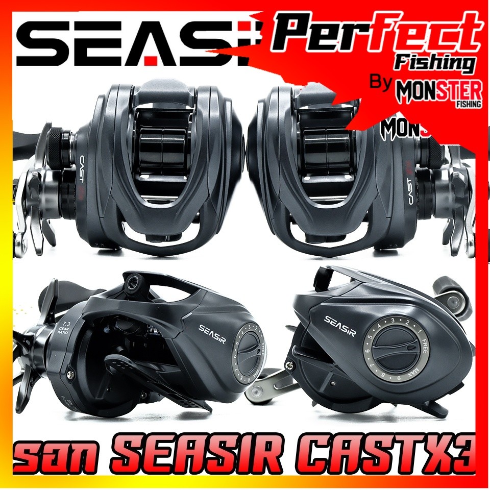 รอกตกปลา รอกหยดน้ำ SEASIR รุ่น CAST-X3 (Semi-ceramic bearings) รอบ 7.3:1 by SEASIR (มีทั้งหมุนซ้ายแล