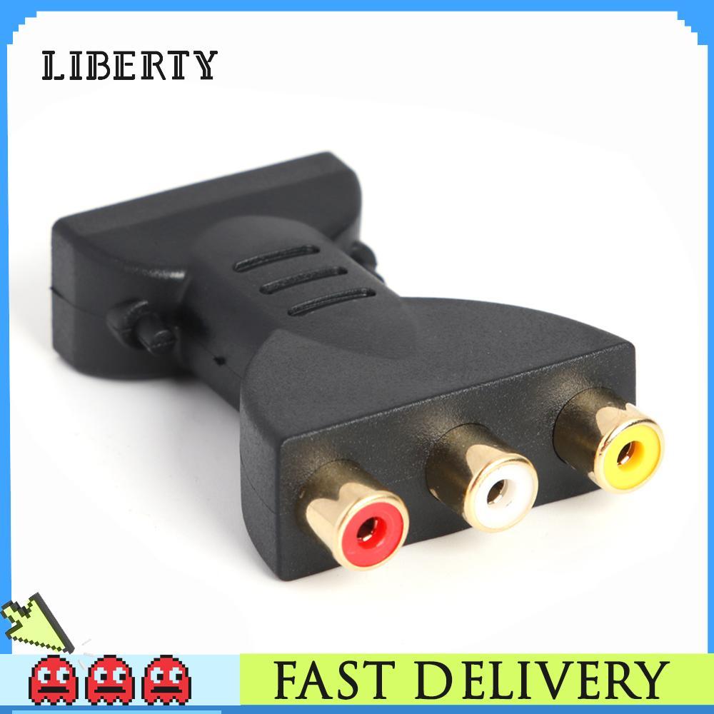HDMI Male to 3 RCA Female Component Adapter Plug Converter Splitter Connector