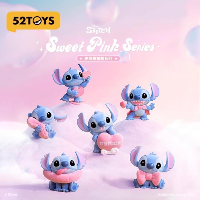 52TOYS Disney Stitch Sweet Pink Series Blind Box Toy Collection