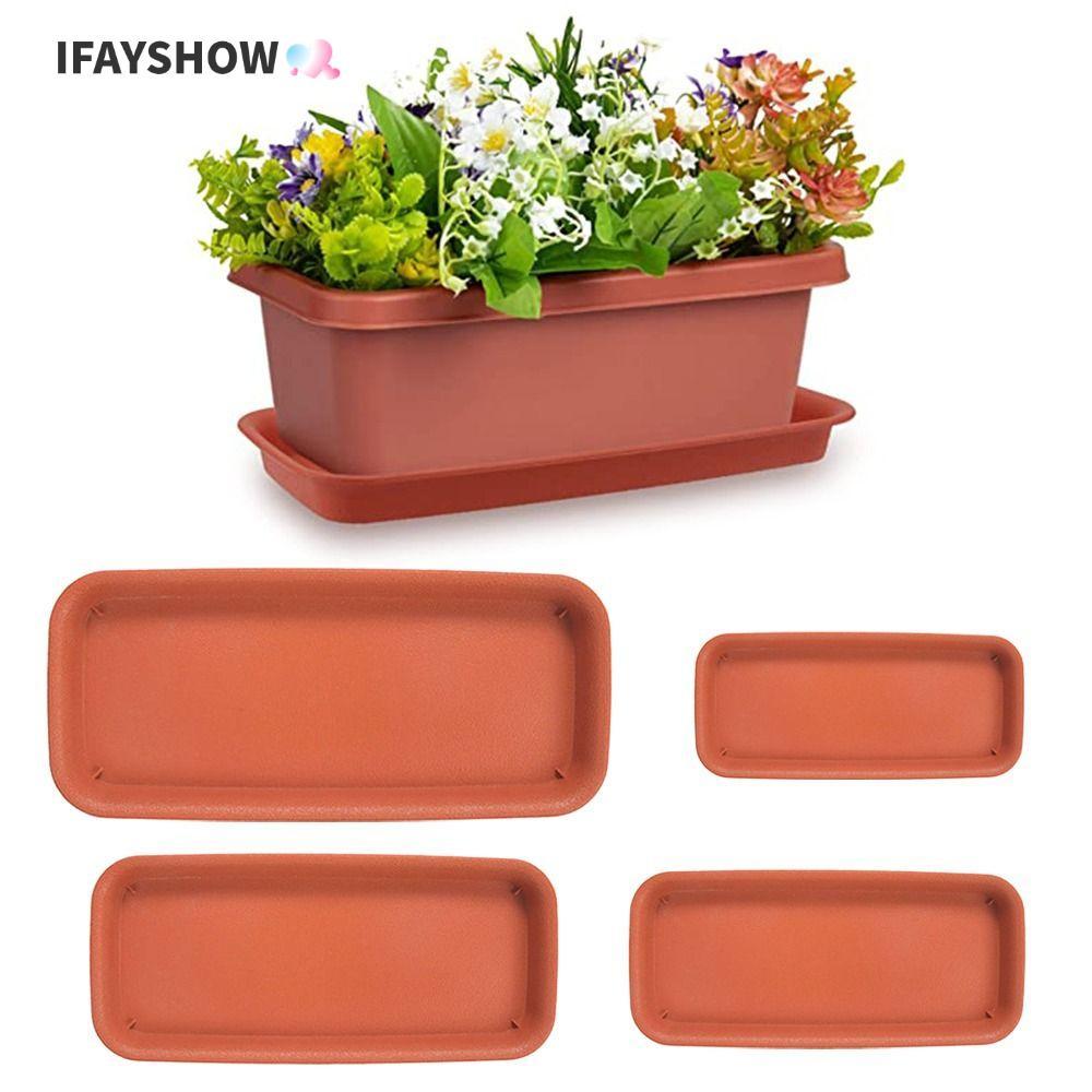 IFAYSHOW 1 ชิ้นพืชจานรองสวนดอกไม้หม้อทนทานในร่มกลางแจ้ง