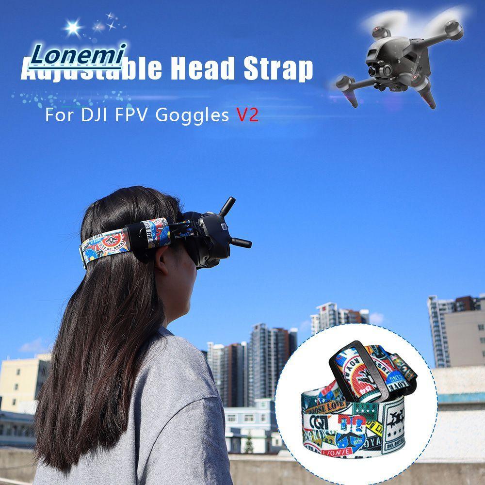 LONEMI สายคล้องคอปรับได้ทนทานอุปกรณ์เสริมโดรนสําหรับ DJI FPV Goggles V2