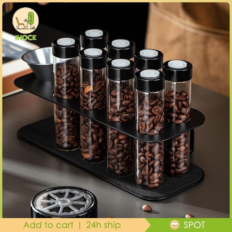 [Ihoce] Single Dose Coffee Bean Storage Coffee Bean Cellars for Pantry Counters
