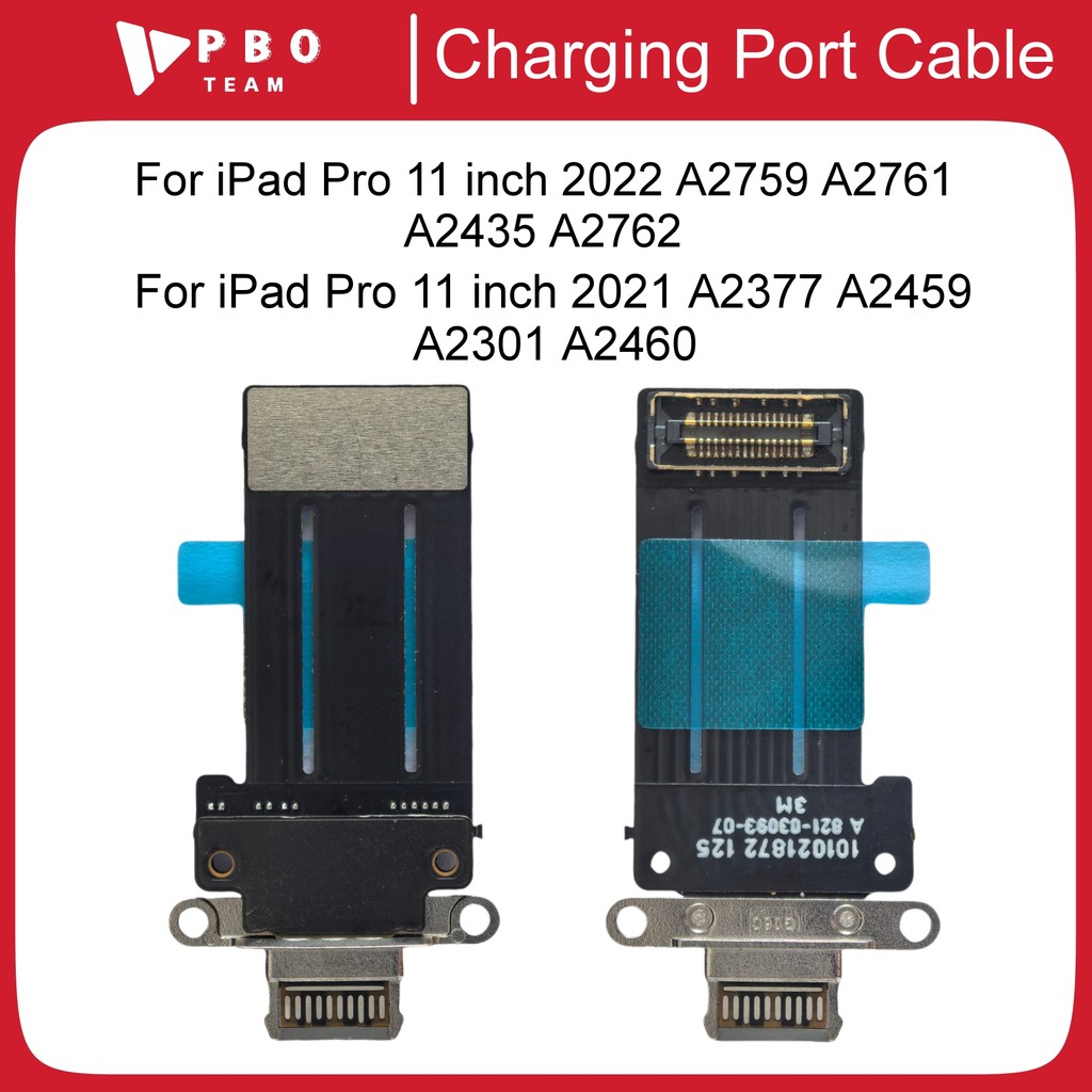 1-5PCS USBชาร์จConnector Dockพอร์ตFlexสําหรับPad Pro 11 นิ้ว 2022 2021 A2377 A2459 A2759 A2761 A2301