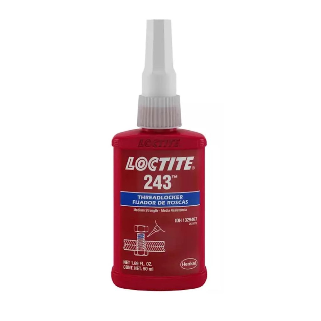 ล็อคไทต์1329467243BlueMediumStrengthThreadlockers,1.69Ounces,50mL,3/4"Thread