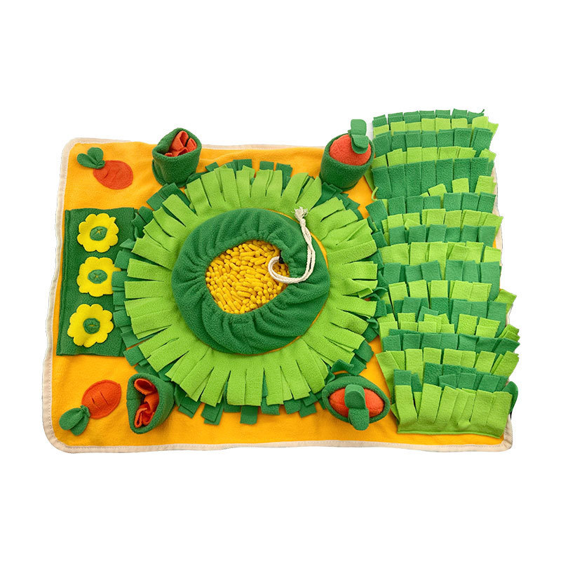 Popular~E-commerce pet dog sniffing toy Carrot-shaped sound-making fun food-hiding storage puzzle sl
