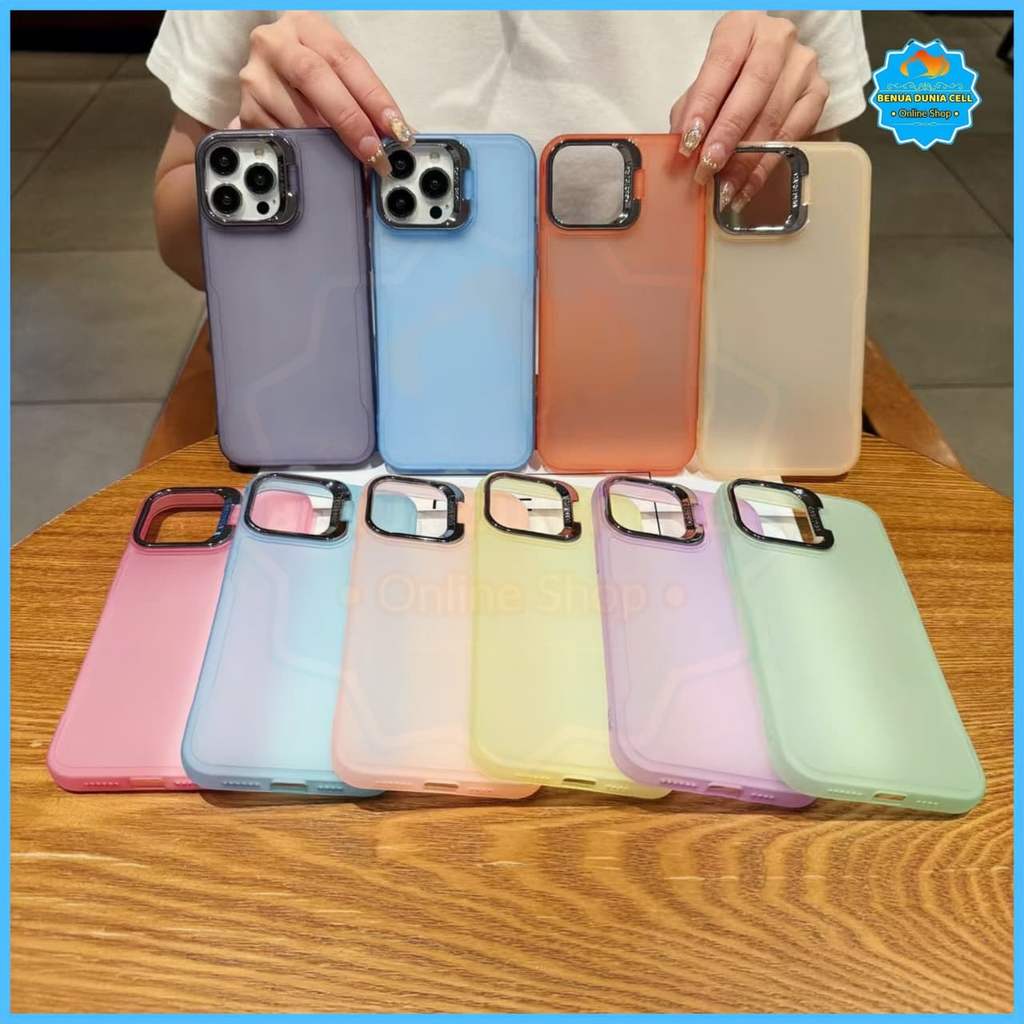 CASE CHROMATIC MATTE BRACKET + ขาตั้งกล้องสําหรับ XIAOMI POCOPHONE C85 C75 C71 C65 M6 M6 PRO M5S M4 