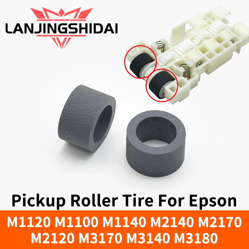 Pickup Roller ยางสําหรับ Epson M1120 M1100 M1140 M2140 M2170 M2120 M3170 M3140 M3180 กระดาษฟีด Roller ถาดกระดาษยาง