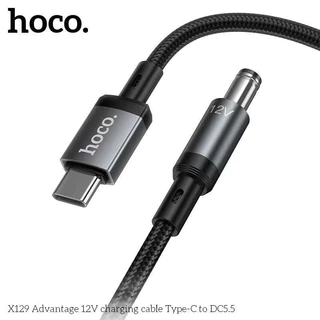 HOCO X129 สายชาร์จ Type-C to DC5.5 (12V) / USB to DC5.5 (5V) จ่ายไฟสำหรับ เราเตอร์ กล้องวงจรปิด ฯลฯ สายจ่ายไฟ hc1