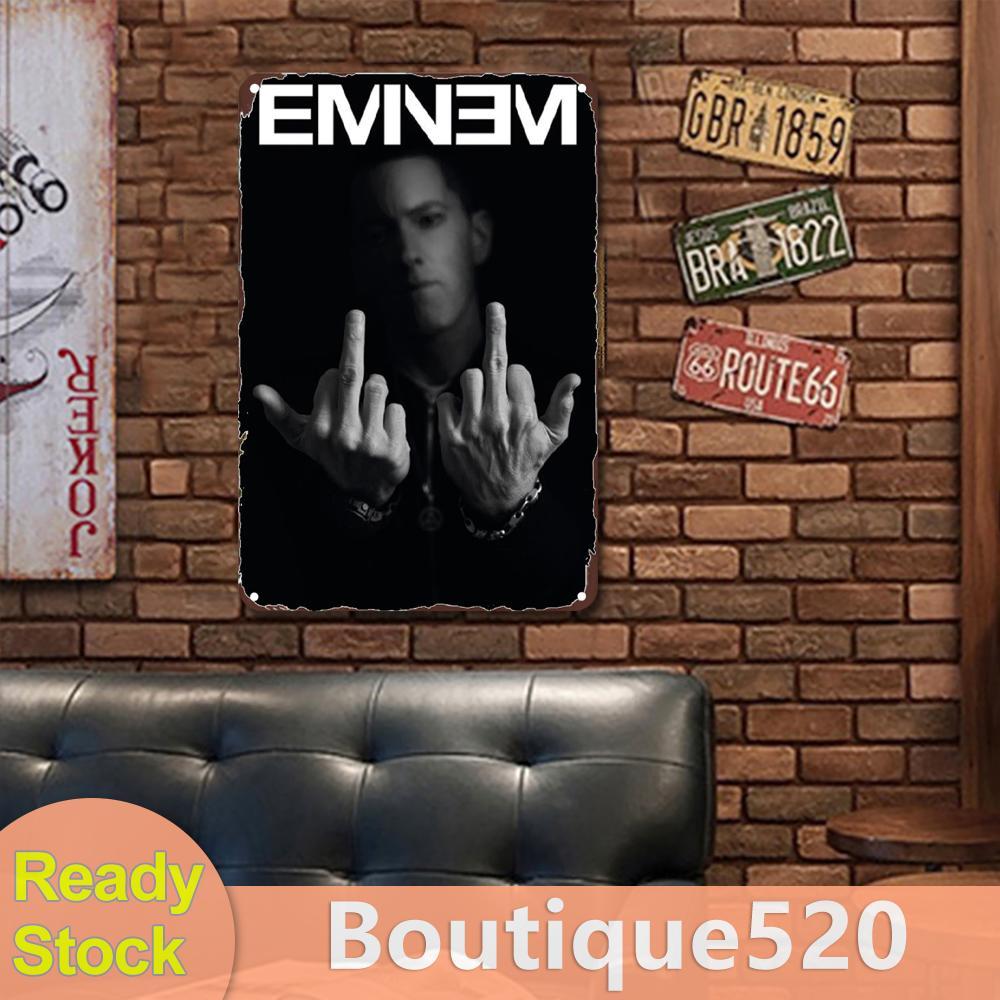 Vintage Eminem ป้ายดีบุกโลหะ 2D โลหะ Wall Art โปสเตอร์ Home Bar Decor 30x40 ซม.