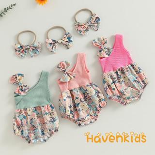 ชุดฤดูร้อนดอกไม้สำหรับเด็กหญิง แบบหนึ่งไหล่ พร้อมเข็มขัดคาดศ…