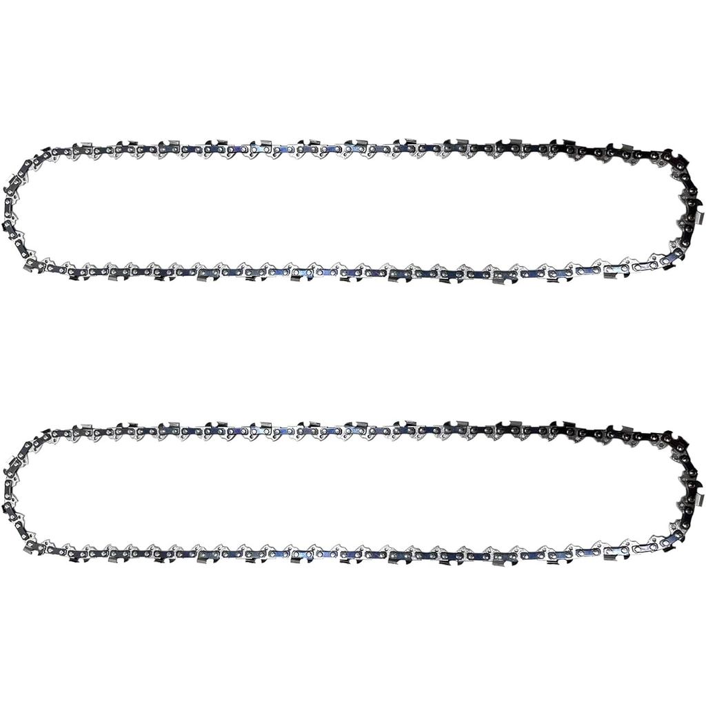 2PC เปลี่ยนเลื่อย Fit 18 "ATLAS 80V ไร้สาย Chainsaw CHAIN ใบมีด 3/8LP 050 62DL รุ่น:5697