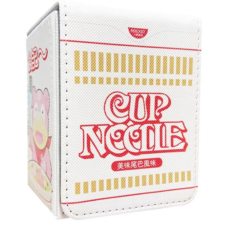 PU Slowpoke Cup Noodle Deck กล่องสําหรับ Pokemon Lorcana MTG Duel Master Vanguard One Piece Union Ar