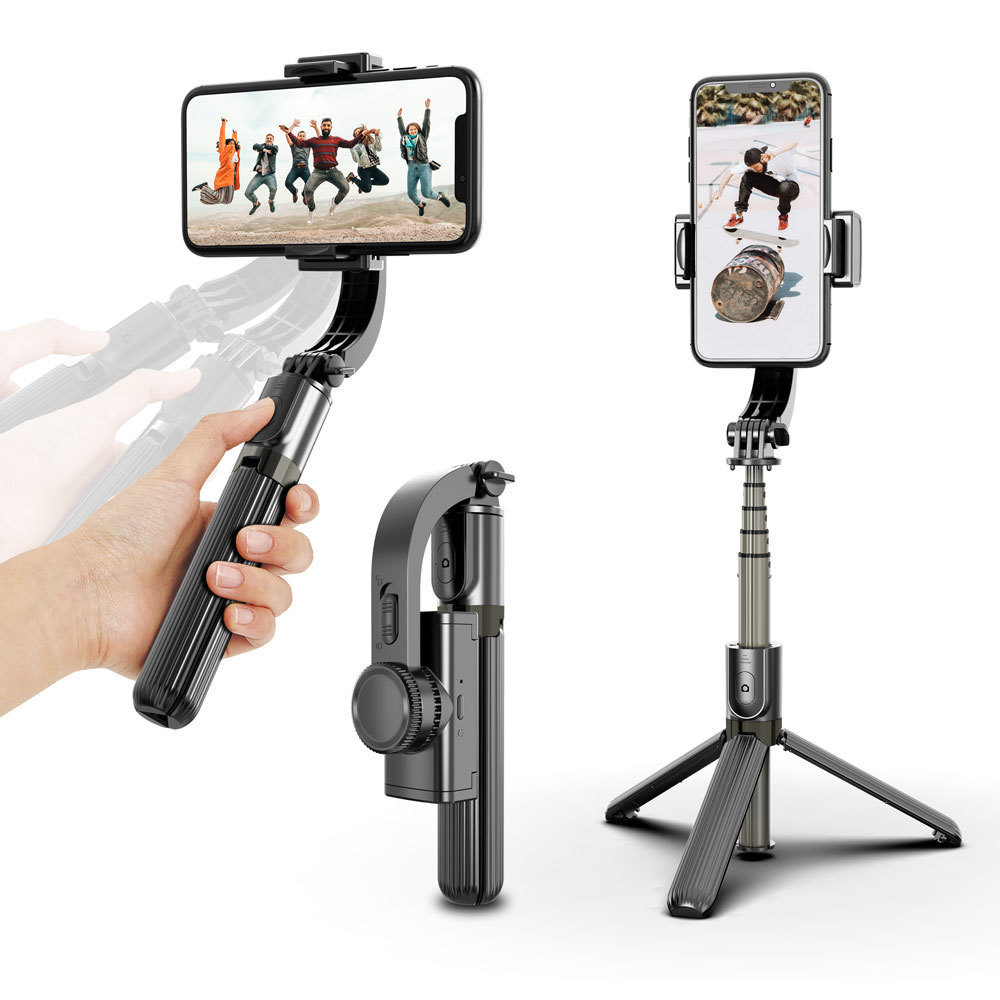 โคลงโทรศัพท์มือถือ Anti-Shaking มือถือ Gimbal Gyroscope L08 ขาตั้งกล้อง Selfie Stick การถ่ายภาพแนวตั