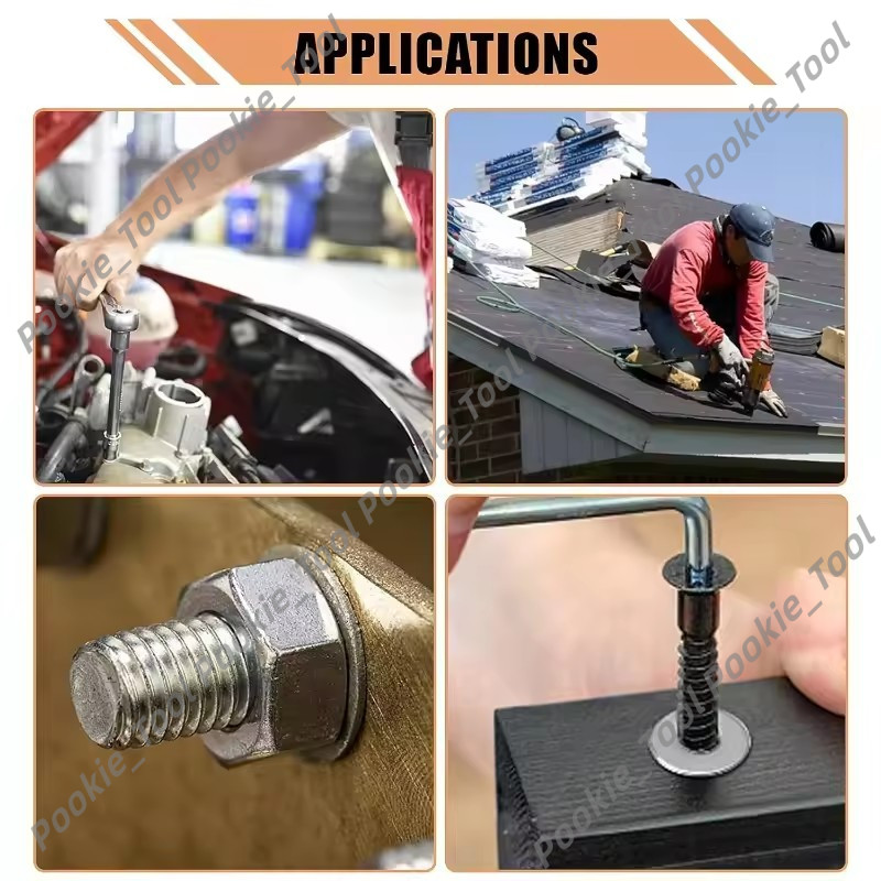 💥พร้อมส่ง💥ชุดแหวนรองสแตนเลส 304 M2-M12 จำนวน 900/1080 ชิ้น ใช้ได้กับสกรู น็อต งานช่าง งานประปา - รูปที่ 6