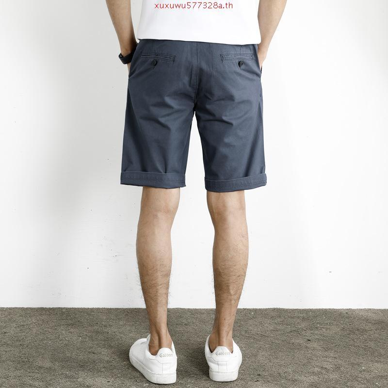 Mc JEANS กางเกงขาสั้นผู้ชาย กางเกง แม็ค แท้ ผู้ชาย กางเกงขาสั้น เอวยางยืด ผ้าคอตตอน ใส่สบาย เลือกได้