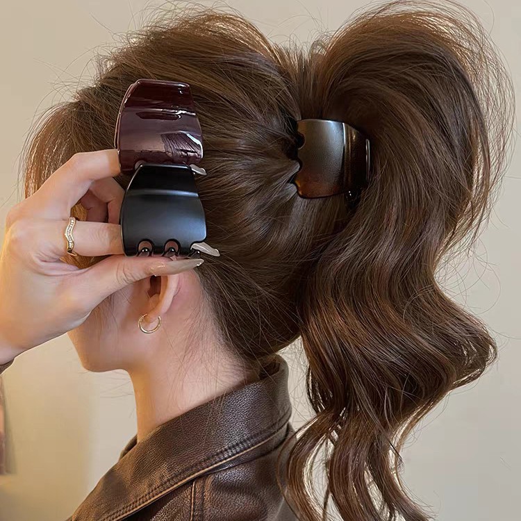 กิ๊บติดผมแบบถาวรหางม้าสูงเครื่องประดับผม