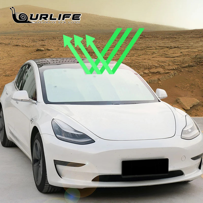 For Model3 Car Sun Shades Windshield For Tesla Model 3 Accessories Sunshade Shade Visor Front Cover 
