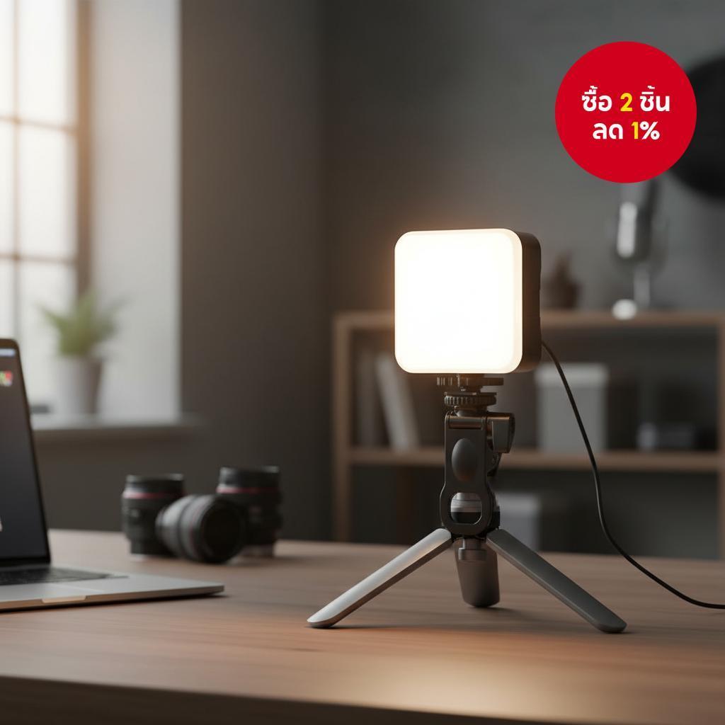 คลิปออนเติมแสง PTZ วิดีโอคอลโทรศัพท์กล้องโคมไฟภาพถ่ายชาร์จไฟได้ 3 สี/RGB/ขาว