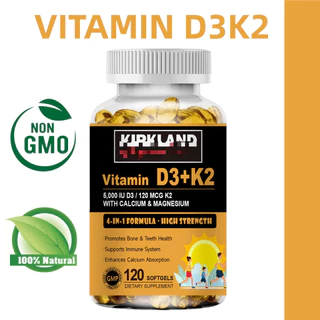 Vitamin D3 K2 with Calcium & Magnesium ช่วยเพิ่มการดูดซึมแคลเซียม ส่งเสริมสุขภาพกระดูกและหัวใจ