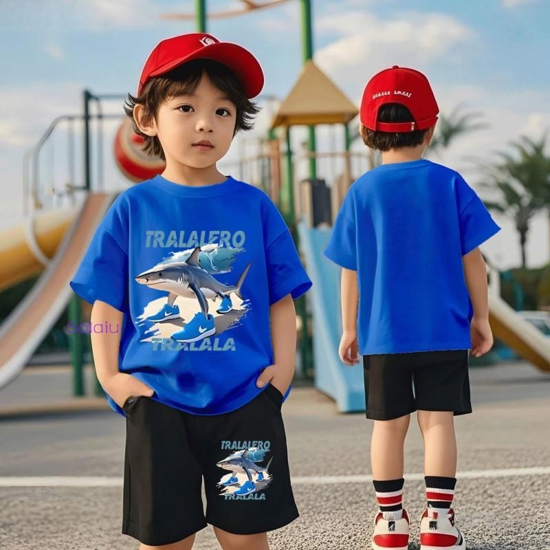 【จัดส่งไทย】2ชิ้น BOBเซ็ตชุดเด็ก เสื้อ+กางเกง ชุดสองชิ้น（จัดส่งจากประเทศไทย）ชุดสูทเด็กชาย ประกอบด้วยเสื้อกับกางเกงขาสั้น - รูปที่ 2