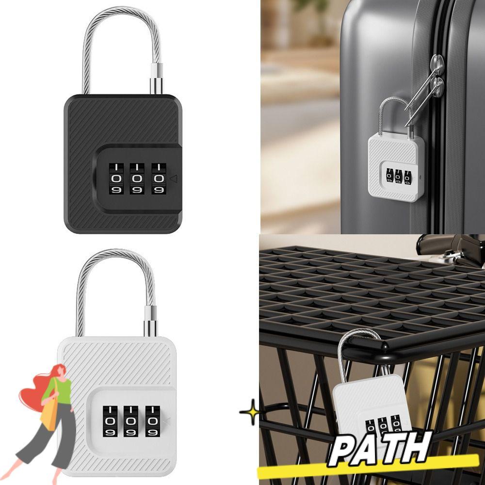 PTH กุญแจรีเซ็ต, กุญแจรวมกุญแจรหัส 3 หลัก, ล็อครหัสผ่านรักษาความปลอดภัยที่ทนทาน Locker Room Gym Lock