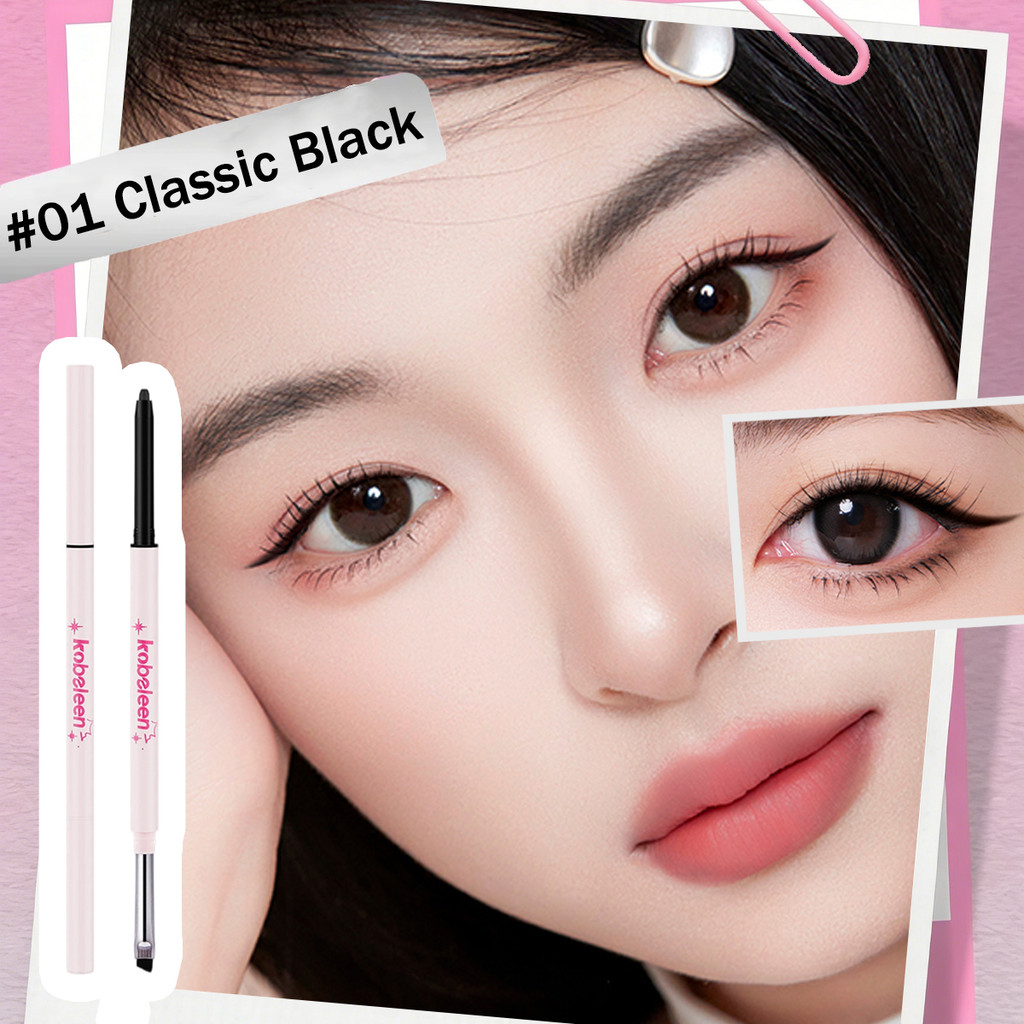 KOREMAZ อายไลเนอร์เจลสองหัวสีเข้มข้น, Payoff กันน้ํารอยเปื้อน Smooth Glide เคล็ดลับที่แม่นยําสําหรับ Bold Defined Eyes ที่ติดทนนานตลอดวัน - รูปที่ 7