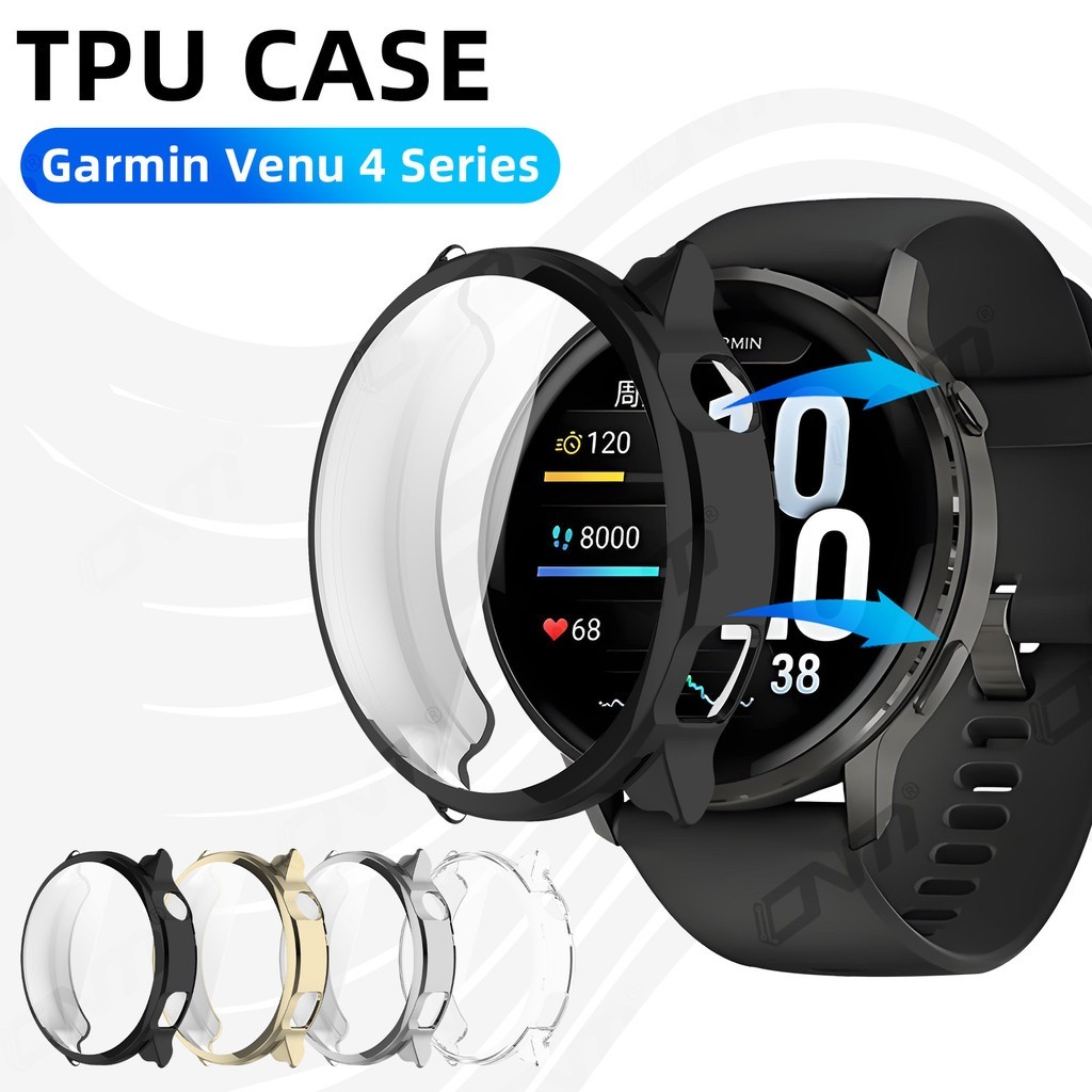 สําหรับ Garmin Venu 4 41 มม.45 มม.ป้องกันหน้าจอกรณี Soft TPU All-Around ป้องกันกันชนสําหรับ Garmin Venu4 อุปกรณ์เสริม