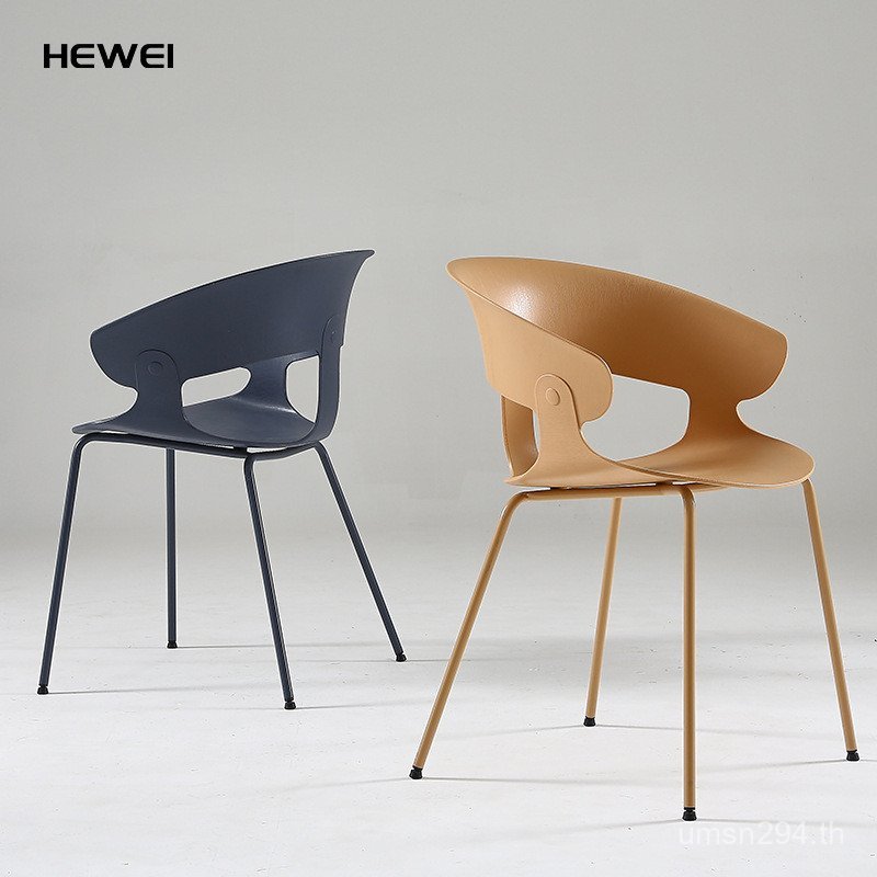 พนักพิงเก้าอี้พักผ่อนเก้าอี้ Simple Nordic ในครัวเรือน Creative ins Influencer เก้าอี้ร้านอาหารพลาสต