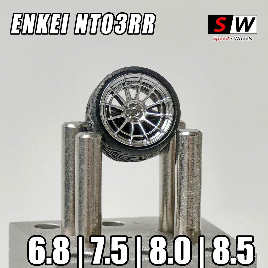 1 64 Enkei Enkei nt03rr Wheel Hub One- Piece sw Model Play Posture Wheel Rubber