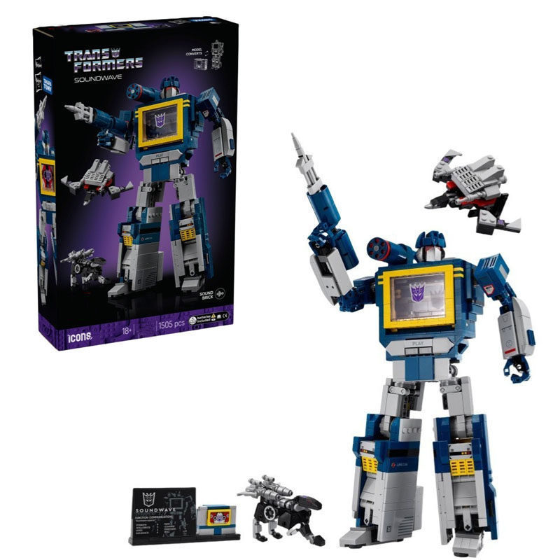 เข้ากันได้กับ Transformers 10358: บล็อกตัวต่อ Soundwave EQ1