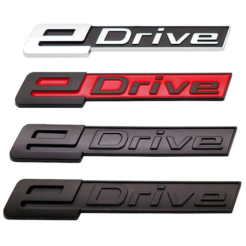3D ABS eDrive โลโก้รถด้านหลัง Fender Emblem Badge สติกเกอร์จัดแต่งทรงผมอัตโนมัติสําหรับ BMW eDrive 2