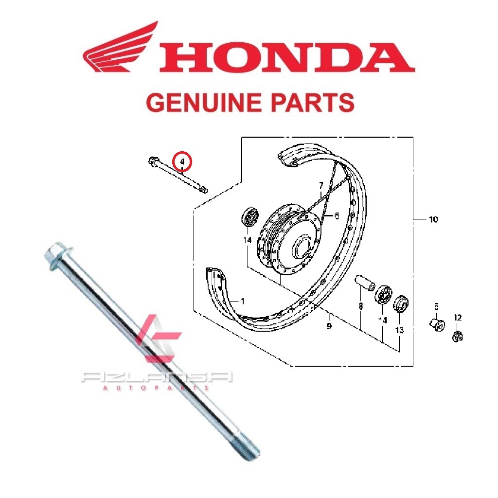 ล้อเพลา Fr ( 44301-KFM-900 ) EX5 & EX5 Dream 💯 อะไหล่