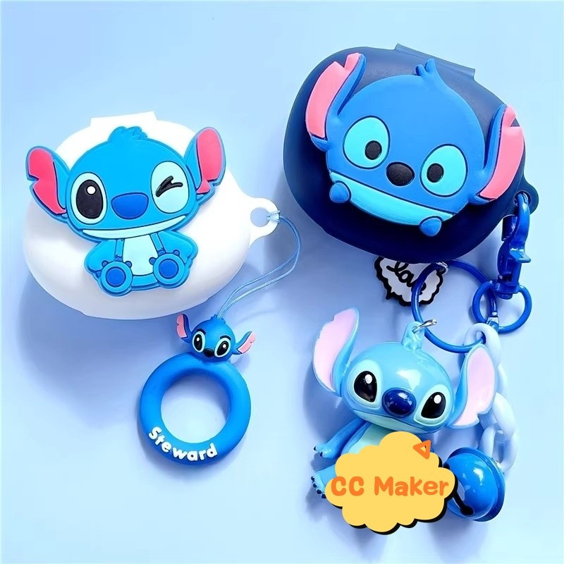 for EDIFIER NeoBuds Pro3 Case Silicone Soft Case Cartoon Silicone Finger Ring Pendant Cute Keychain 