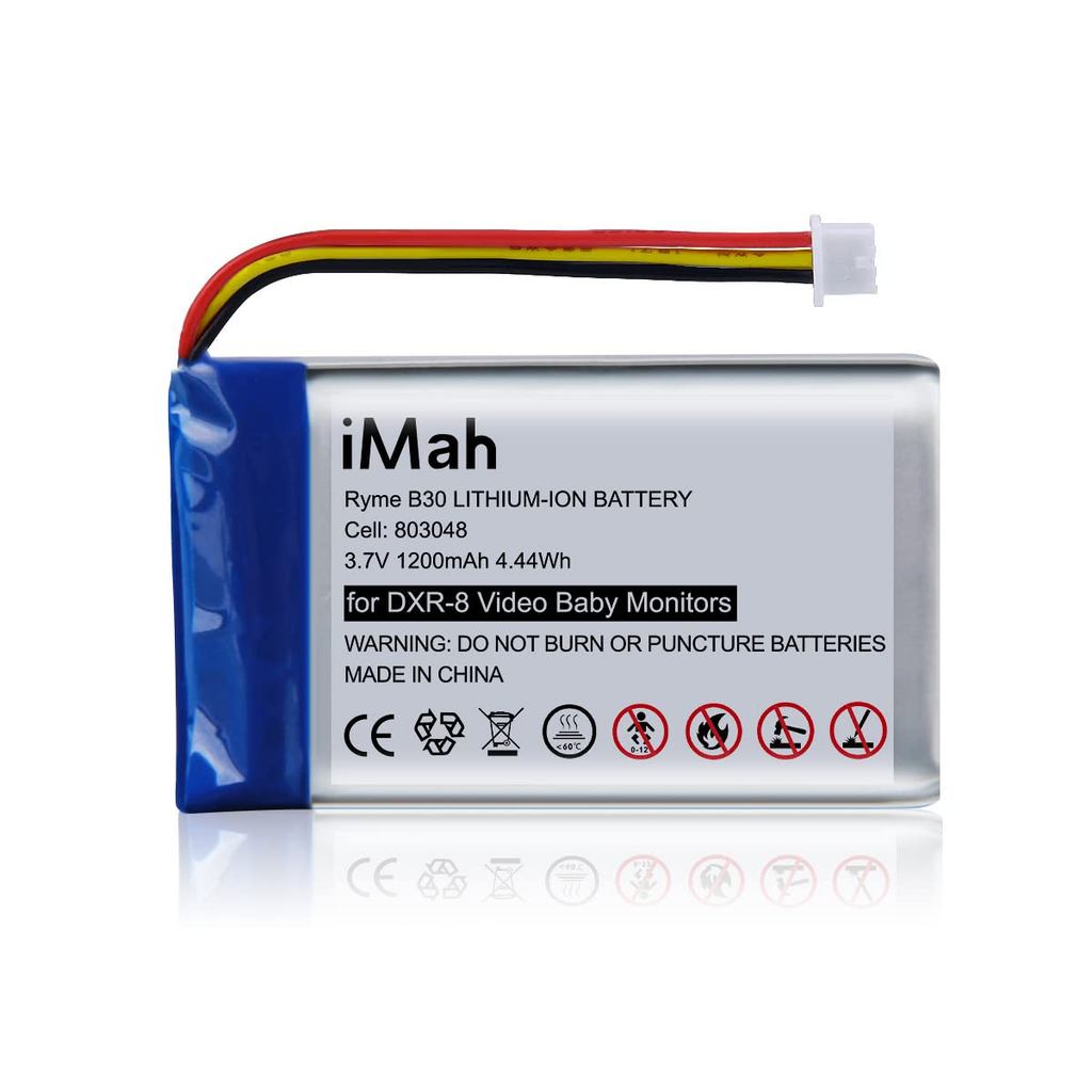 IMah Replacement for Infant Optics DXR-8 Baby Monitor Battery Sp 803048 3.7V 1200mAh ลิเธียมไอออนแบบ
