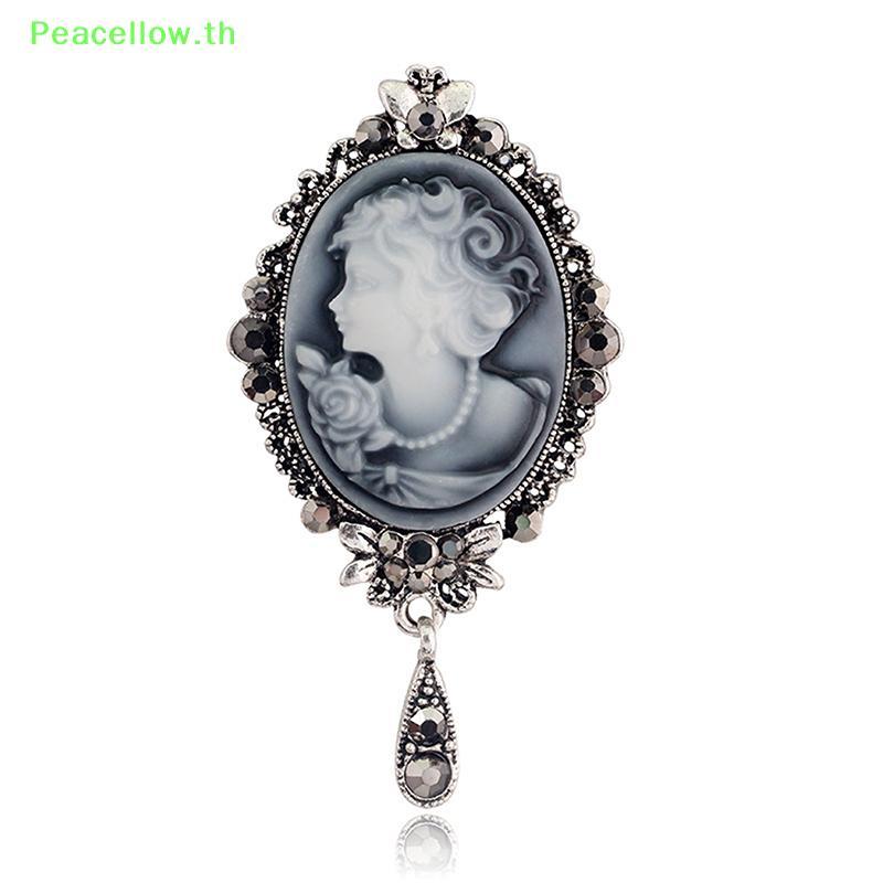 Peacellow จี้เข็มกลัดคริสตัลสไตล์วิคตอเรียสำหรับงานแต่งงาน