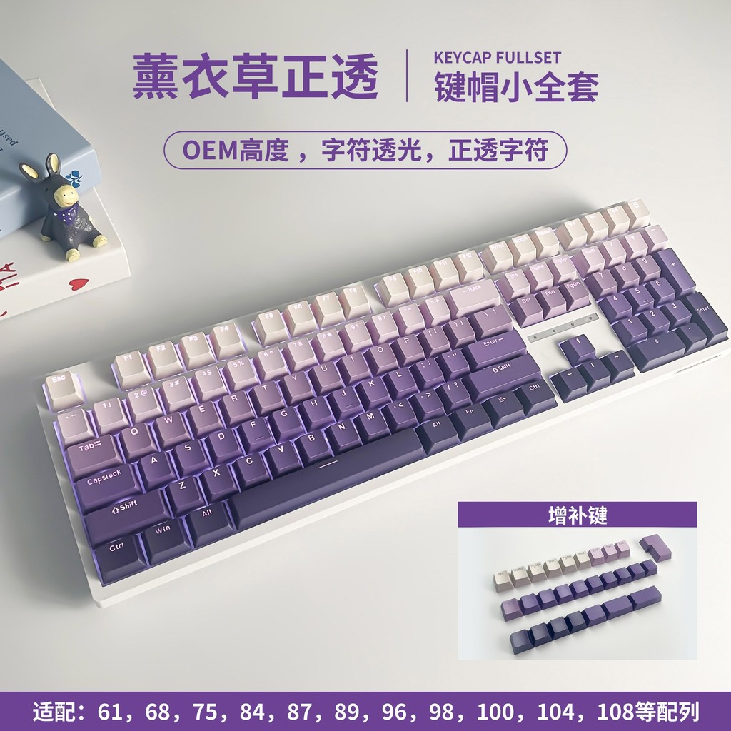gmk keycap work egg keycaps Keycap เหมาะสําหรับ Logitech GX316X คีย์บอร์ด PBT Extreme Day สีไล่ระดับ