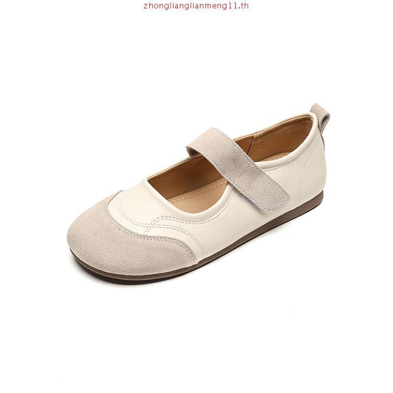 Agsdon Silver Single Shoes Womens 2025 Summer Puff Soft Sole French Fashion Baotou Mary Jane Shoes