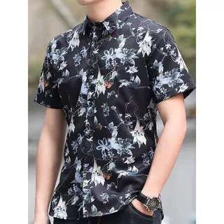 ฮาวายเสื้อแขนสั้นพิมพ์ดิจิตอลโพลีเอสเตอร์สำหรับผู้ชายและผู้หญิง M-3XL เทศกาลสงกรานต์