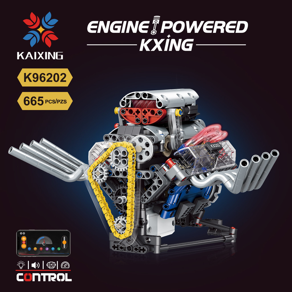 Fast Shipping Super Engine V8/V12/Planet Engine Model Building Block Toy Educational Assembly Childr
