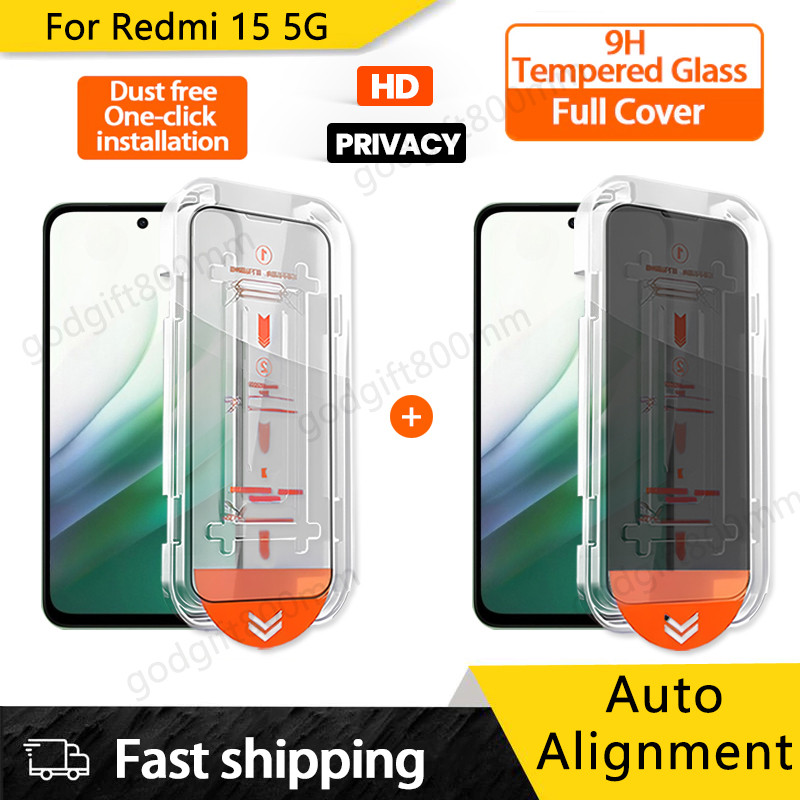 สําหรับRedmi 15 15C 14C 13 13C 14R 13R 12 12R 11 10 Prime 10A 10X 5G 4Gติดตั้งง่ายHDความเป็นส่วนตัวก
