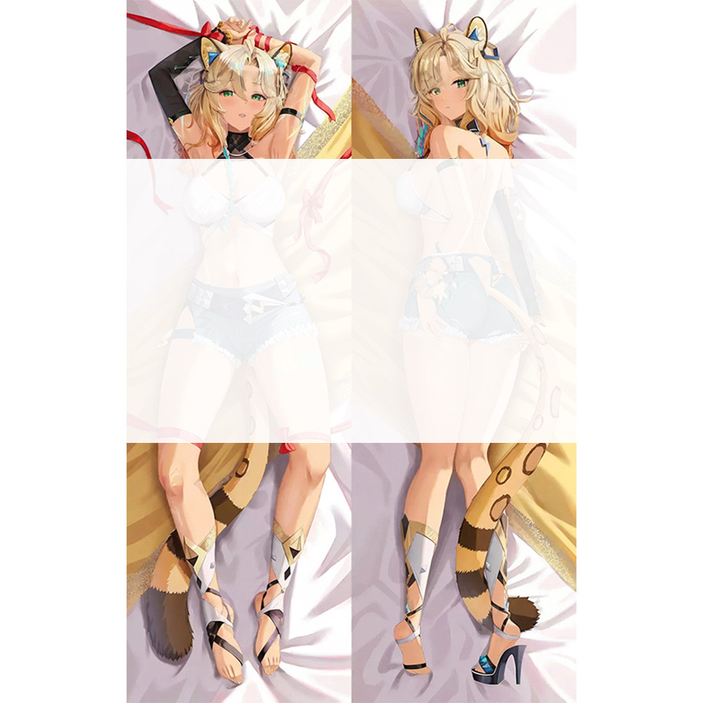 Genshin Impact Xilonen อะนิเมะ Dakimakura สองด้านหมอนข้างกอดหมอนปลอกหมอนผิวพีช