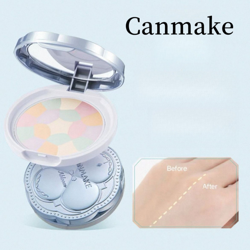 CANMAKE ทําได้ แป้งเค้กมาชเมลโล่รุ่นจํากัดแต่งหน้าควบคุมน้ํามันป้องกันแสงแดดโปร่งแสงที่มองไม่เห็นรูข
