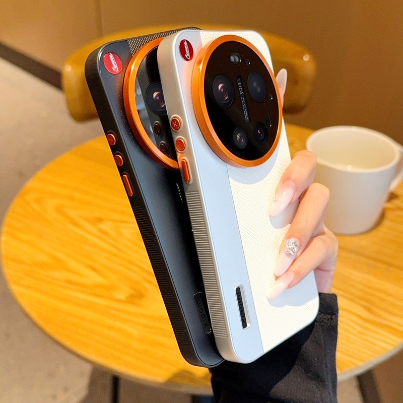 สําหรับ Xiaomi 17 Ultra กรณี ELVEV Hard PC PU หนัง Anti-slip สีการปิดกั้นเลนส์ป้องกันฝาครอบโทรศัพท์ ราคา ถูกที่สุด ดีลบีเคเค แกลเลอรีภาพที่ 5