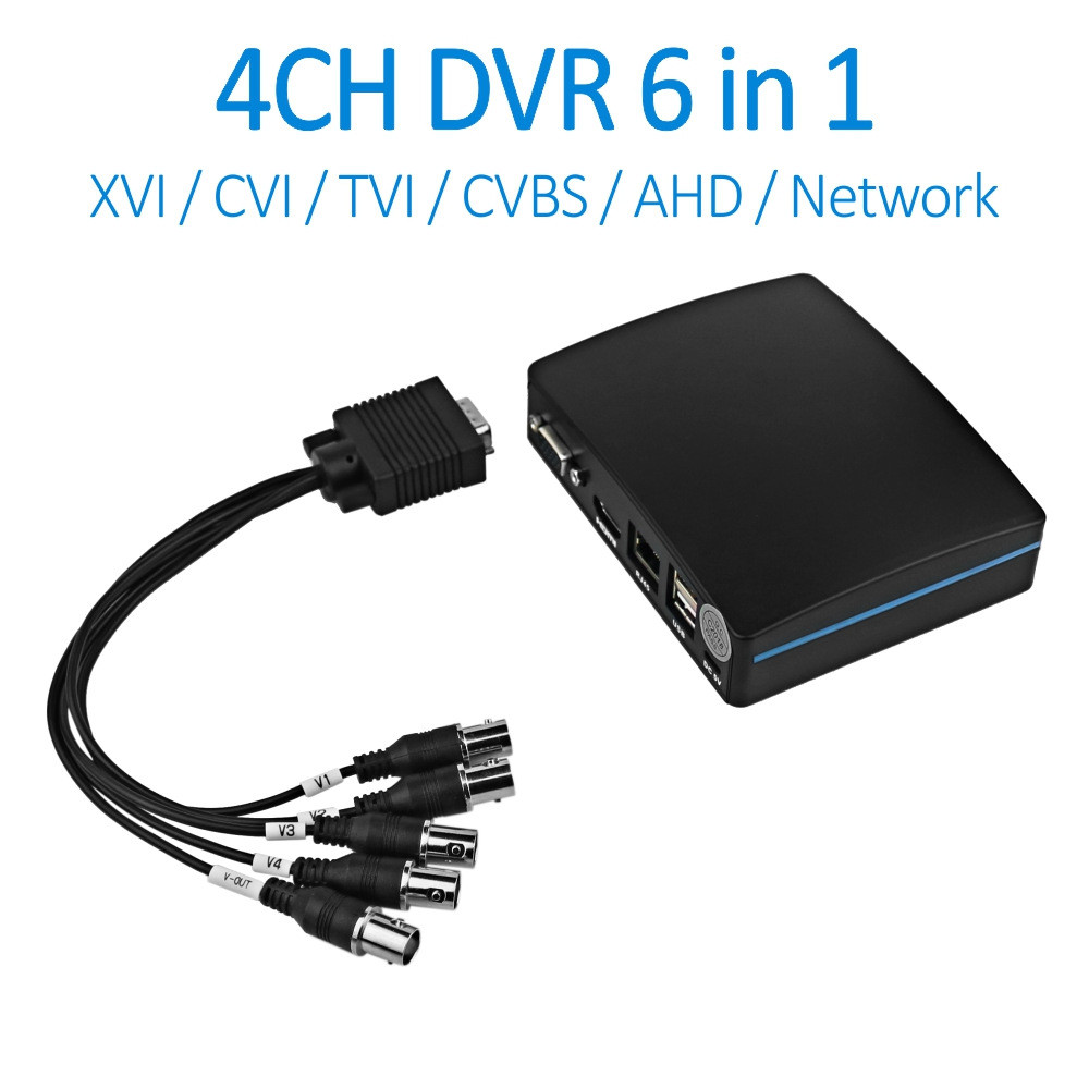 4CH MINI Video Recorder 4CH MINI DVR XVICVI/TVI/AHD/CVBS/NET 6IN1