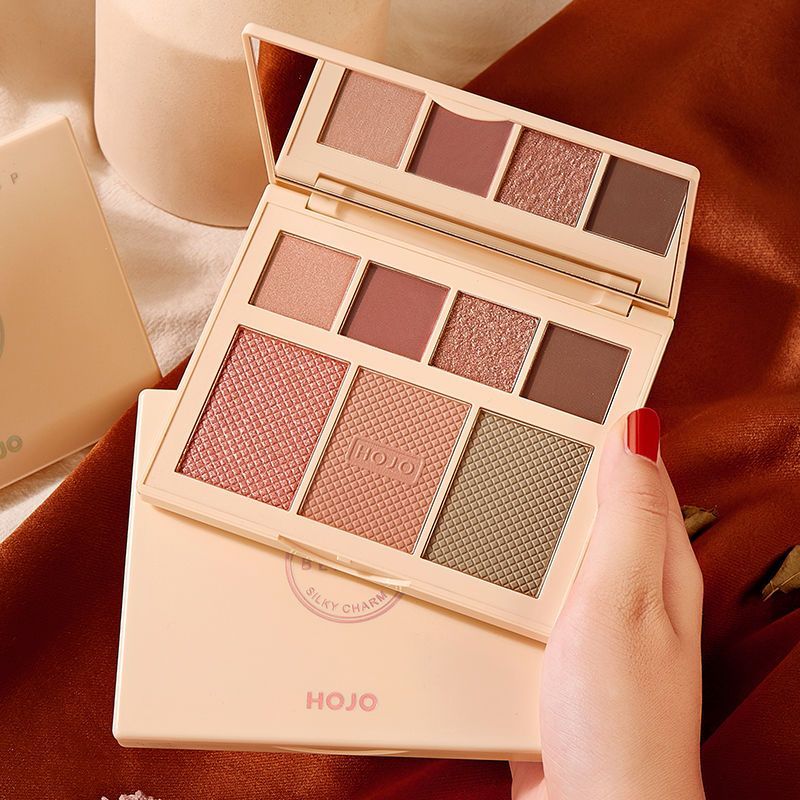 New Product#HOJO Makeup Palette Blush Highlighter Three-in-One Contour Shadow Eyeshadow Set for Fema