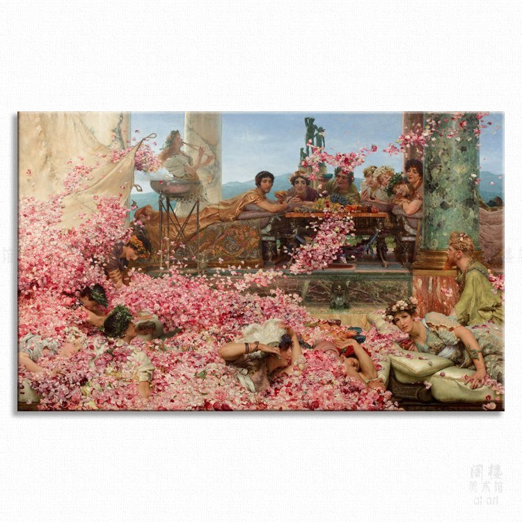 Lwrence Alma-Tadema ภาพวาดตกแต่ง Lawrence Alma Lawrence Alma-Tadema Ex-School อังกฤษ