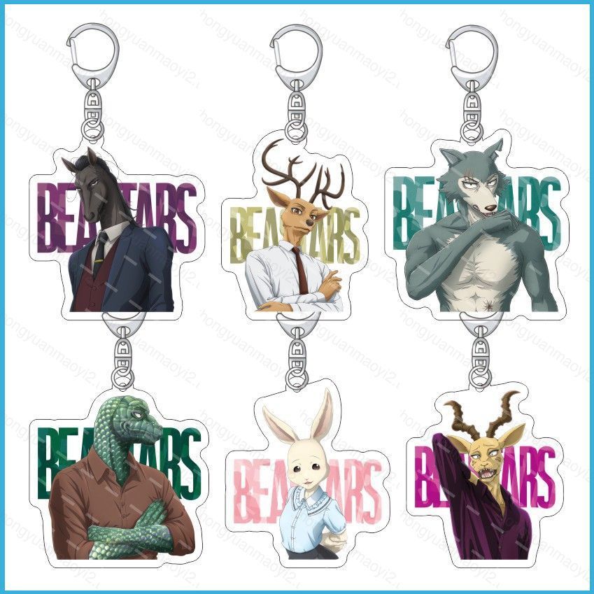 ZY2 BEASTARS Louis พวงกุญแจอะคริลิค Legoshi กระเป๋าเป้สะพายหลังจี้กระเป๋าอุปกรณ์เสริมอะนิเมะ Periphe