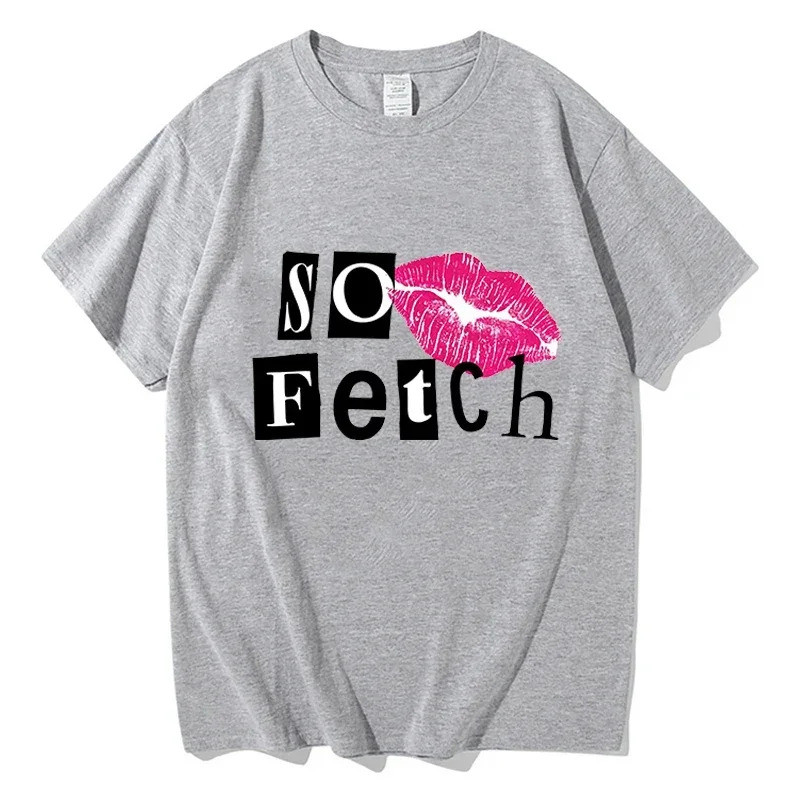 เสื้อยืด Mean Girls A Little Bit Dramatic สำหรับผู้ชาย สไตล์ฮาราจูกุ เสื้อยืดแฟชั่นยอดนิยม แขนสั้น เ